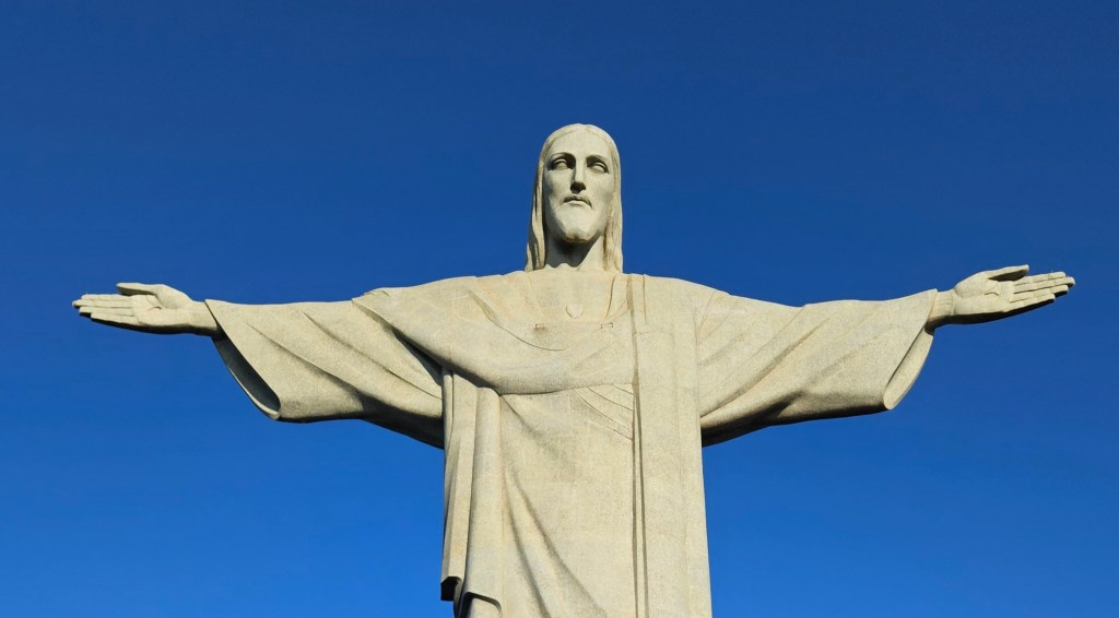 Standing Beneath Christ the Redeemer